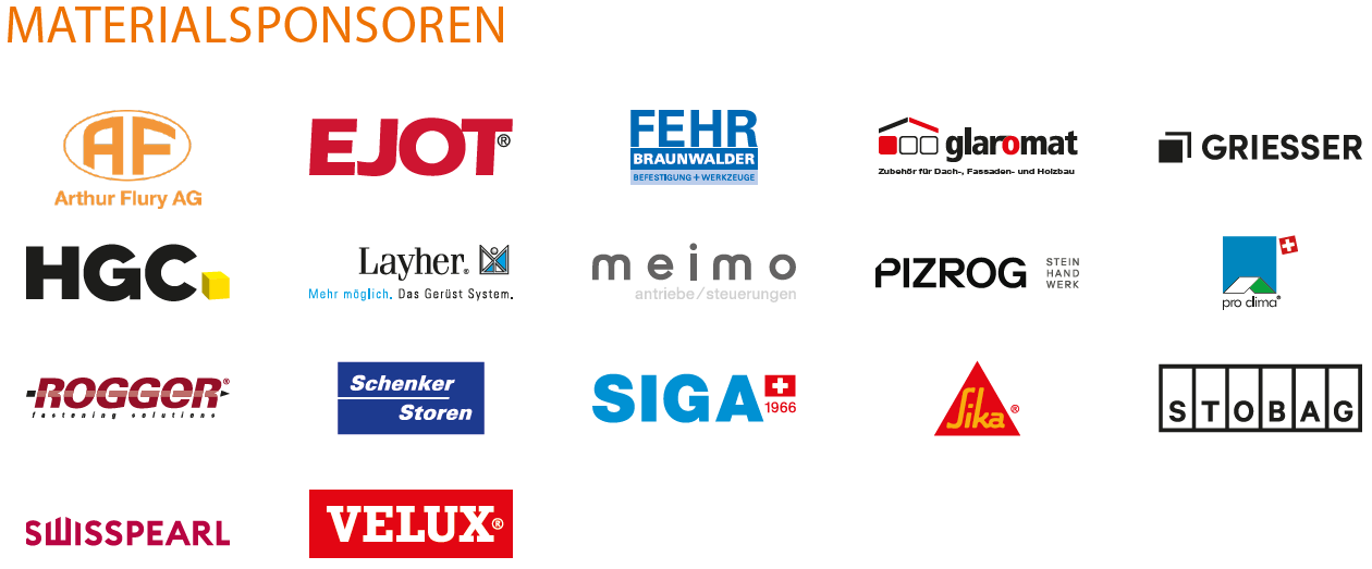 Logos Materialsponsoren SwissSkills 2025 Logos Materialsponsoren SwissSkills 2025