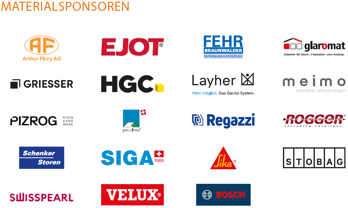 Logos Materialsponsoren SwissSkills 2025 Logos Materialsponsoren SwissSkills 2025
