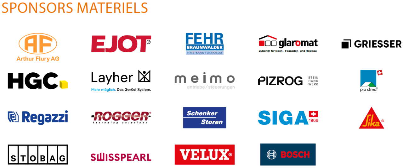 Logos Materialsponsoren SwissSkills 2025 Logos Materialsponsoren SwissSkills 2025
